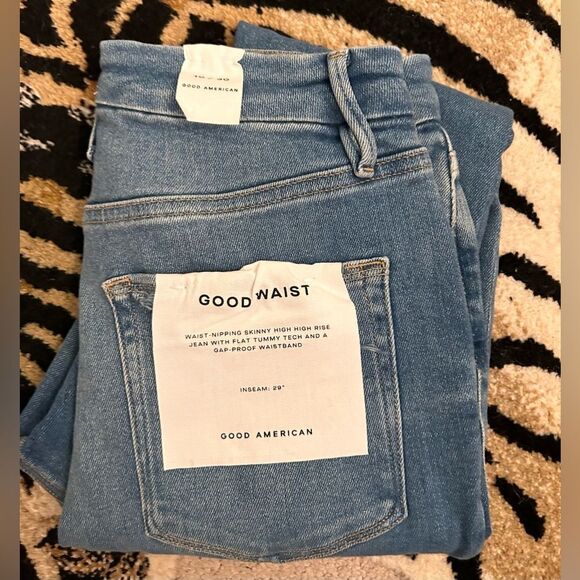 Good American Good Waist Jeans, Waist-Nipping Skinny High Rise Size 10/30 NWT - Picture 2 of 9